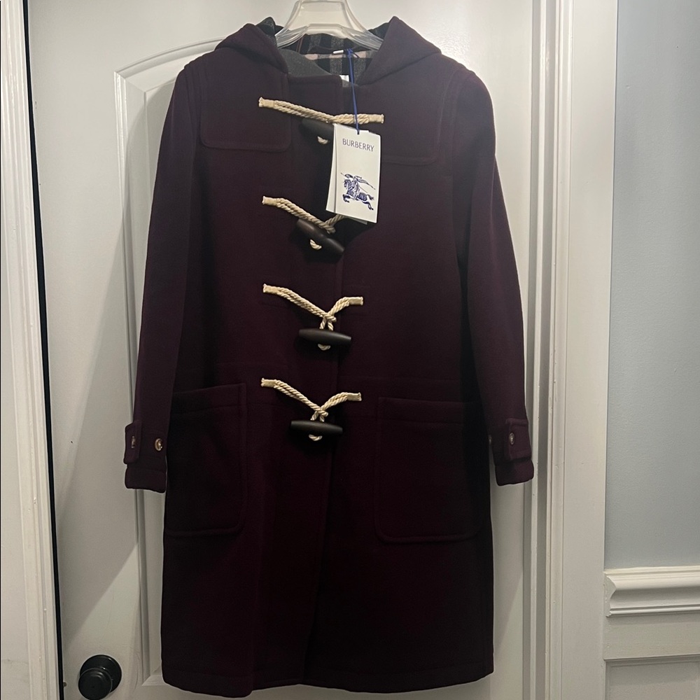 Burberry Women's Deep Burgundy Trench Coat